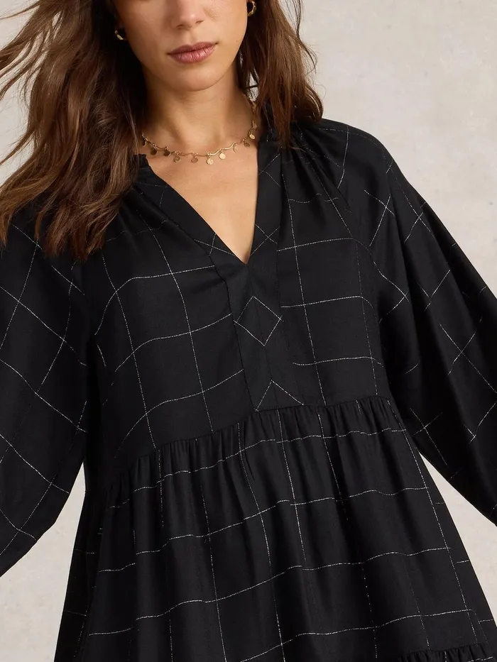 Orla Check Dress Black Multi Women White Stuff Dresses Orla Check Dress Black Multi Women White Stuff Dresses