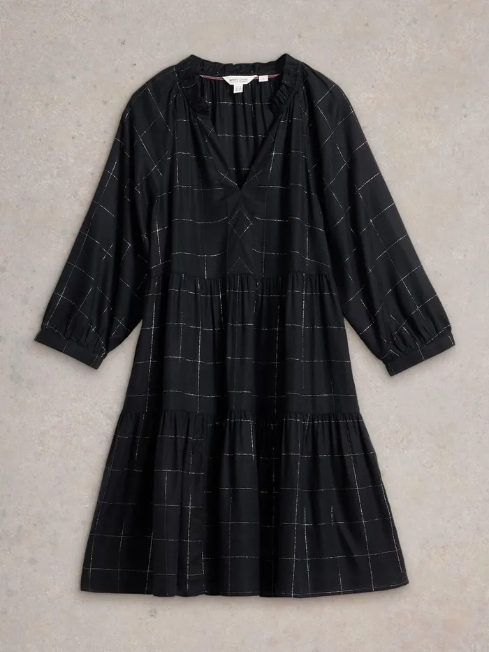 Orla Check Dress Black Multi Women White Stuff Dresses Orla Check Dress Black Multi Women White Stuff Dresses