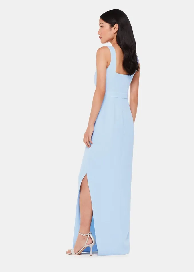Pale Blue Mila Square Neck Maxi Dress Women Whistles Dresses