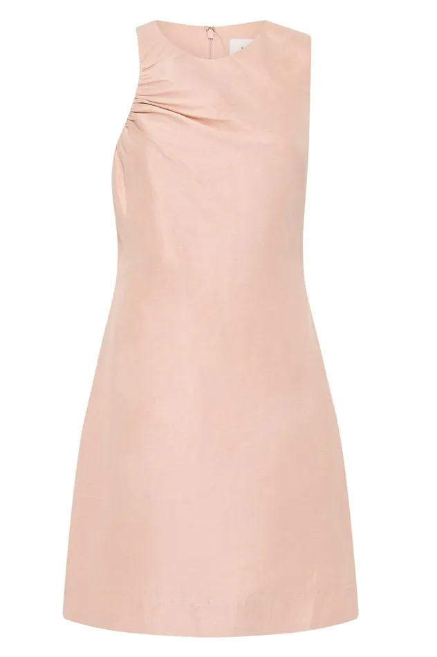 Paloma Mini Dress Blush Pink Women Aje Dresses Paloma Mini Dress Blush Pink Women Aje Dresses