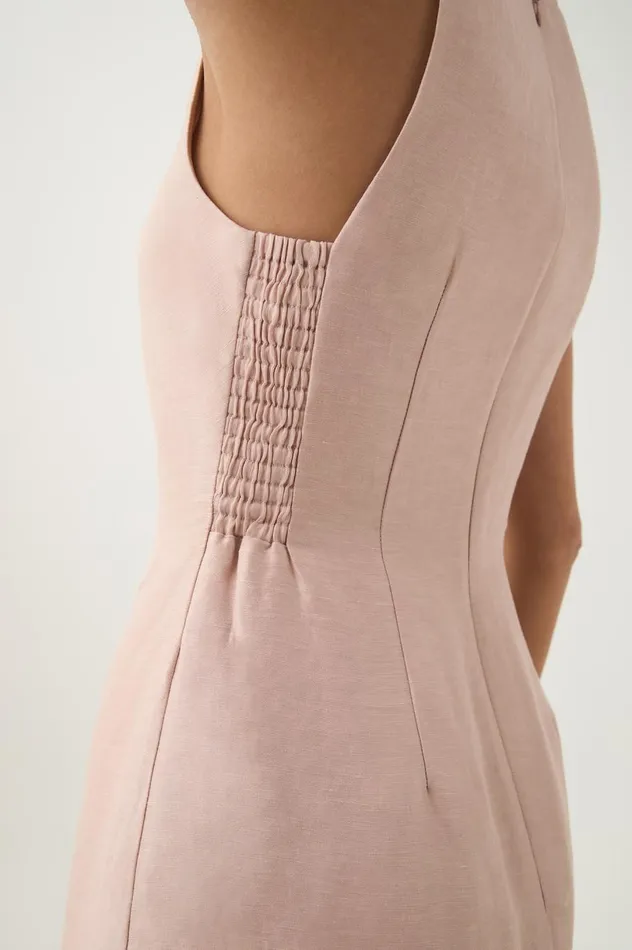 Paloma Mini Dress Blush Pink Women Aje Dresses Paloma Mini Dress Blush Pink Women Aje Dresses