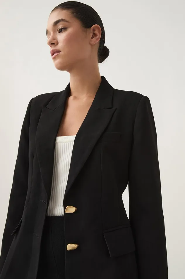 Paragon Structured Jacket Black Women Aje Blazers Jackets and Coats Paragon Structured Jacket Black Women Aje Blazers Jackets and Coats