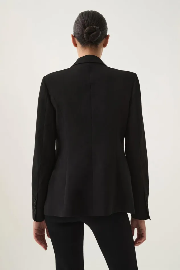 Paragon Structured Jacket Black Women Aje Blazers Jackets and Coats Paragon Structured Jacket Black Women Aje Blazers Jackets and Coats
