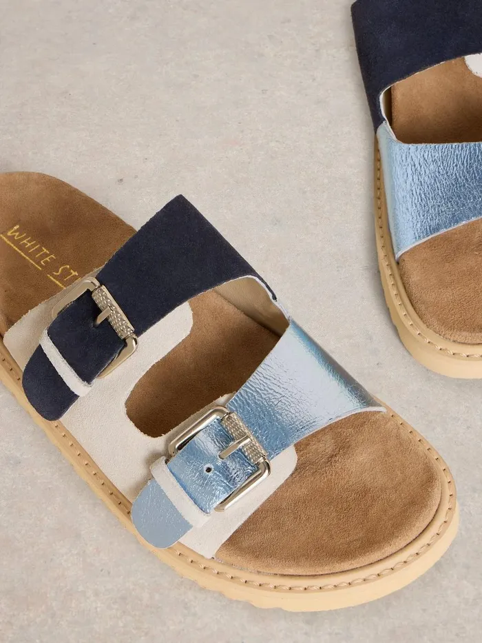 Patty Footbed Sandal Blue Multi Women White Stuff Sandals