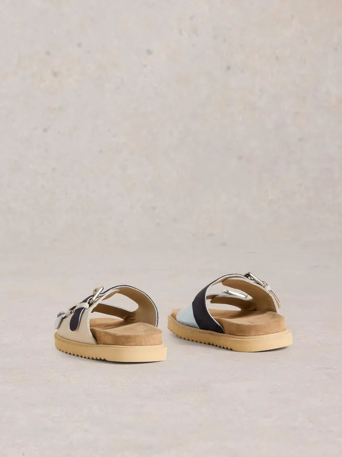 Patty Footbed Sandal Blue Multi Women White Stuff Sandals