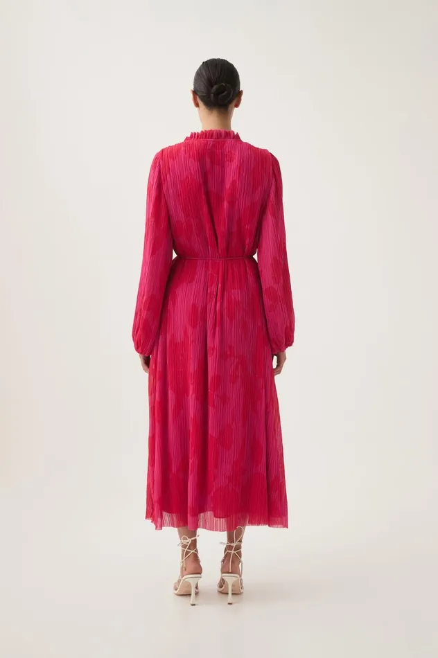 Pelmet Midi Dress Florescent Rose Women Aje Dresses Pelmet Midi Dress Florescent Rose Women Aje Dresses