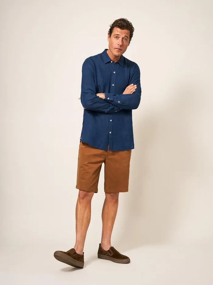Pembroke LS Linen Shirt Dark Navy Men White Stuff Shirts