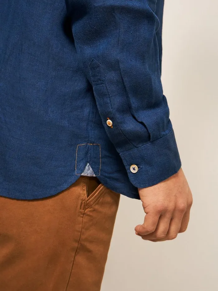Pembroke LS Linen Shirt Dark Navy Men White Stuff Shirts Pembroke LS Linen Shirt Dark Navy Men White Stuff Shirts