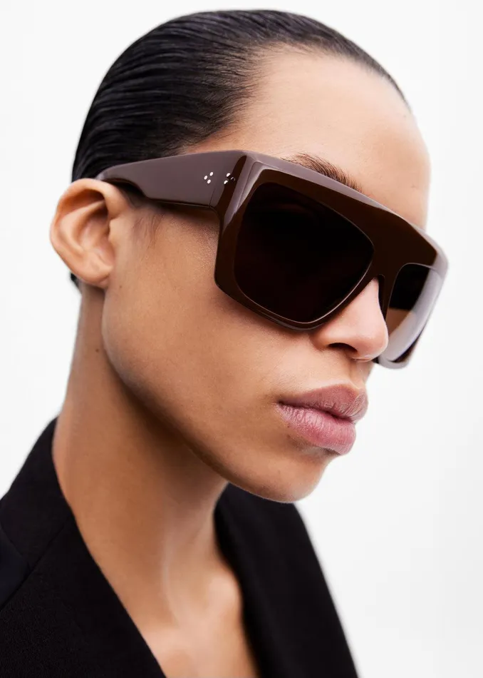 Port Tanger Hal Sunglasses 8211 Alkakaw AcetateTobacco Lens WomenMen The Frankie Shop Accessories