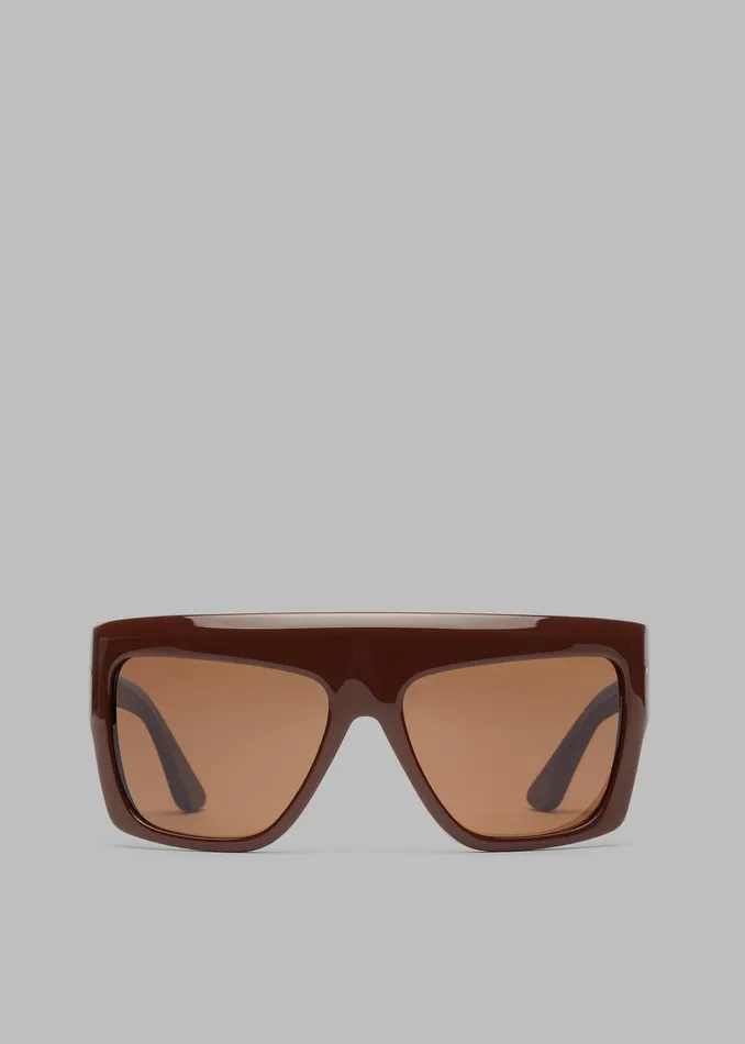 Port Tanger Hal Sunglasses 8211 Alkakaw AcetateTobacco Lens WomenMen The Frankie Shop Accessories