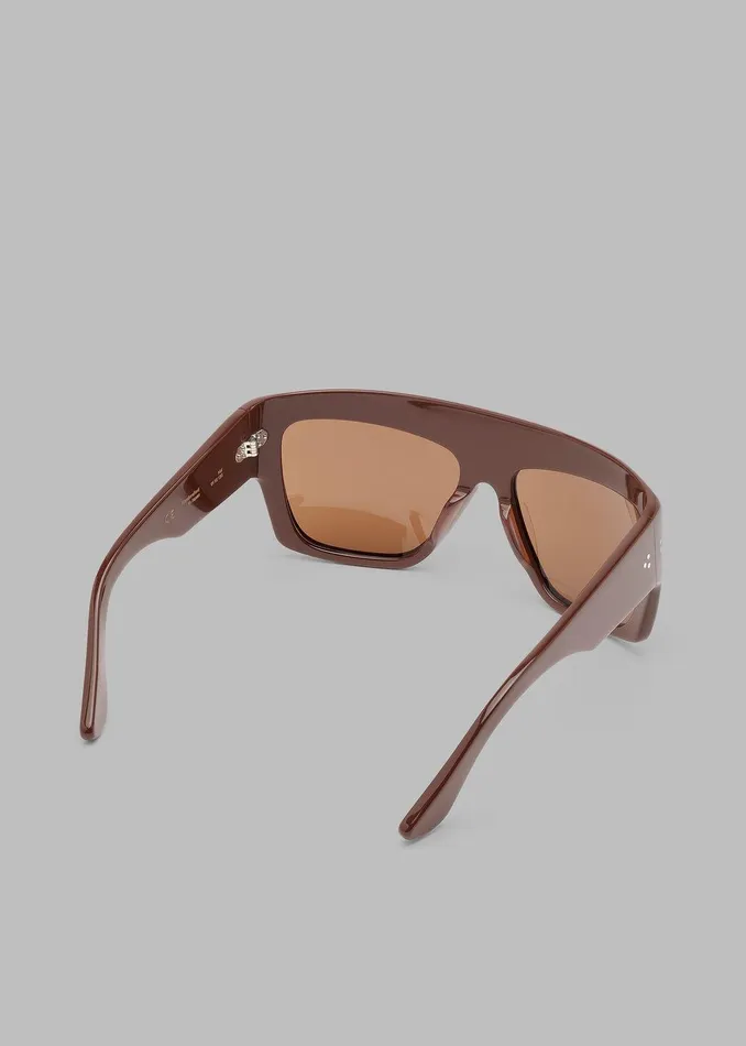 Port Tanger Hal Sunglasses 8211 Alkakaw AcetateTobacco Lens WomenMen The Frankie Shop Accessories