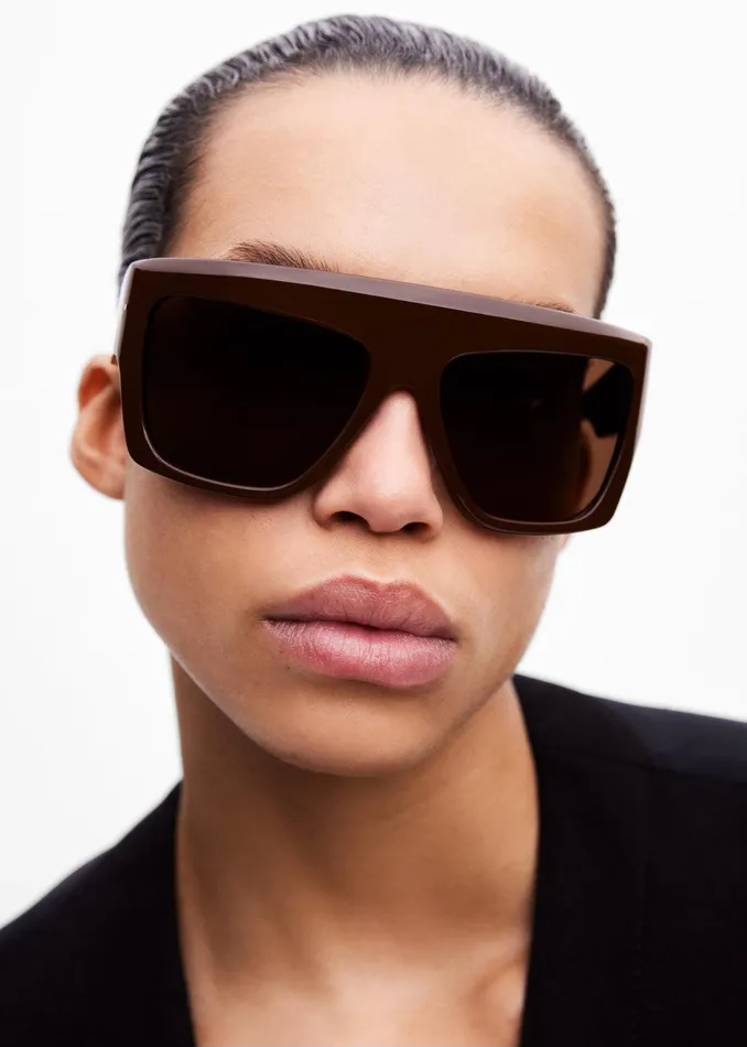 Port Tanger Hal Sunglasses 8211 Alkakaw AcetateTobacco Lens WomenMen The Frankie Shop Accessories