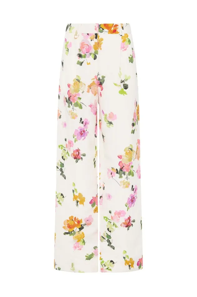 Portray Relaxed Pant Scattered Floral Women Aje Pants Portray Relaxed Pant Scattered Floral Women Aje Pants