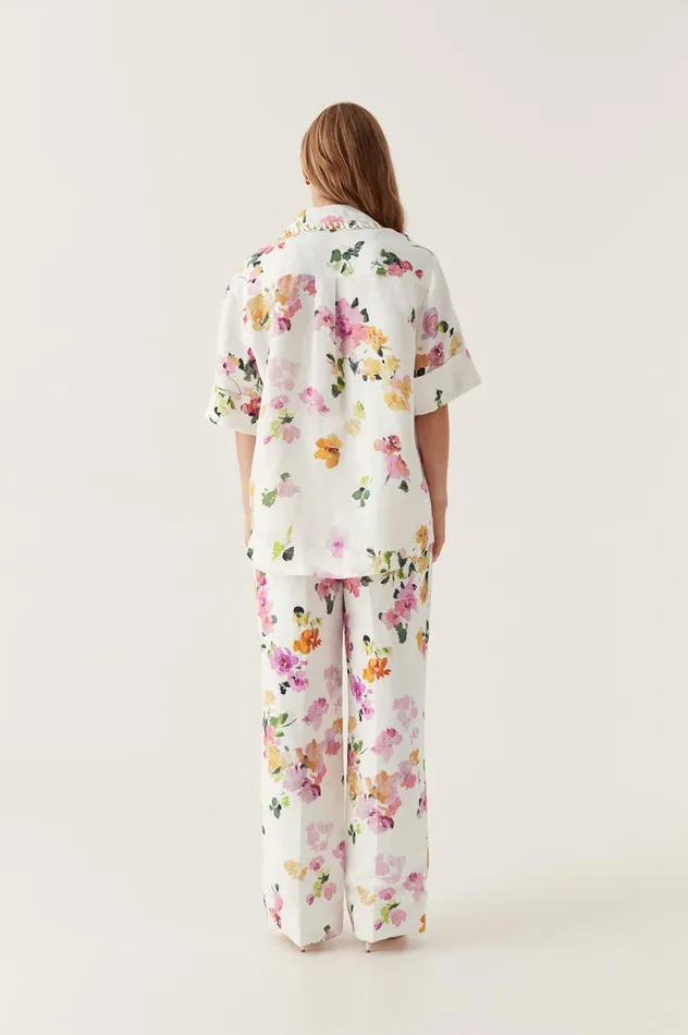 Portray Relaxed Pant Scattered Floral Women Aje Pants Portray Relaxed Pant Scattered Floral Women Aje Pants