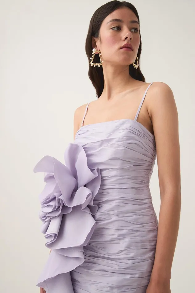 Potion Spiral Mini Dress Lilac Women Aje Dresses Potion Spiral Mini Dress Lilac Women Aje Dresses