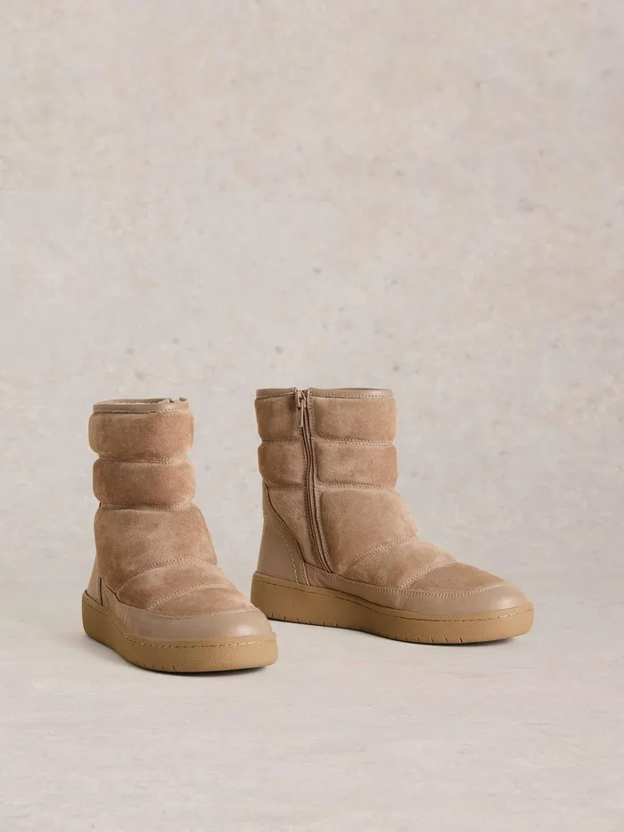 Puffer Ski Boot Dark Natural Women White Stuff Boots