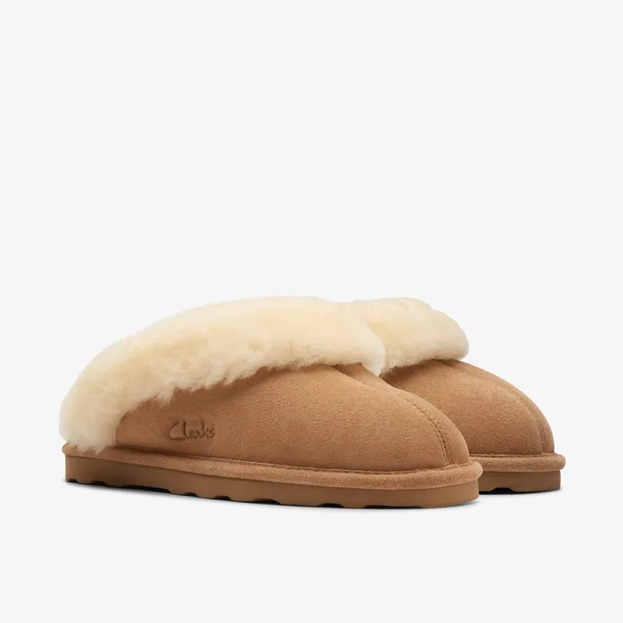 Radeah Star Tan Women Clarks Slippers