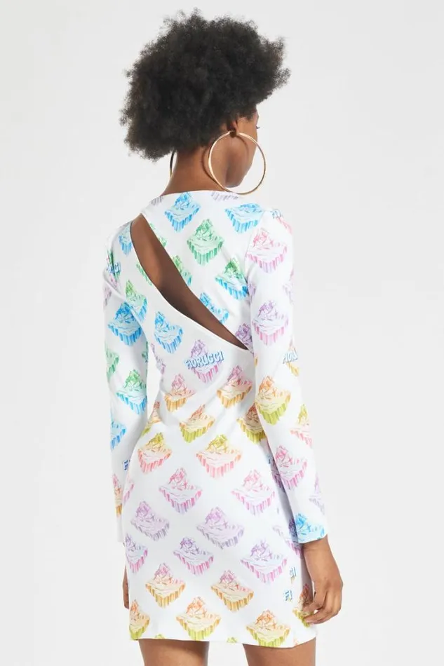 Rainbow Glacier Mini Dress Multi Multi Women Fiorucci Rainbow Glacier Mini Dress Multi Multi Women Fiorucci