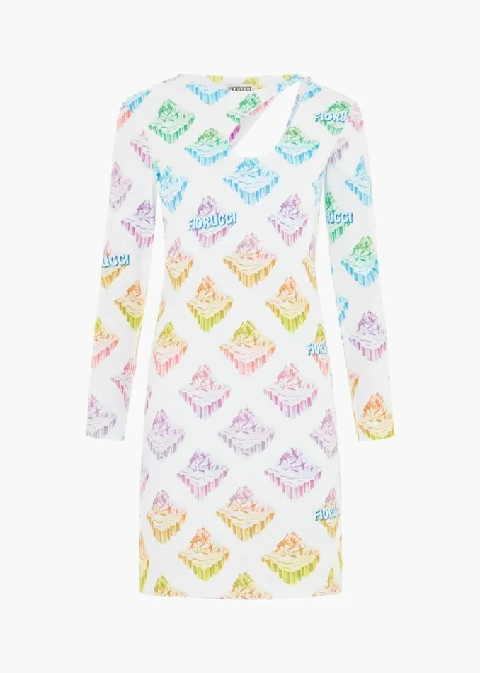 Rainbow Glacier Mini Dress Multi Multi Women Fiorucci Rainbow Glacier Mini Dress Multi Multi Women Fiorucci