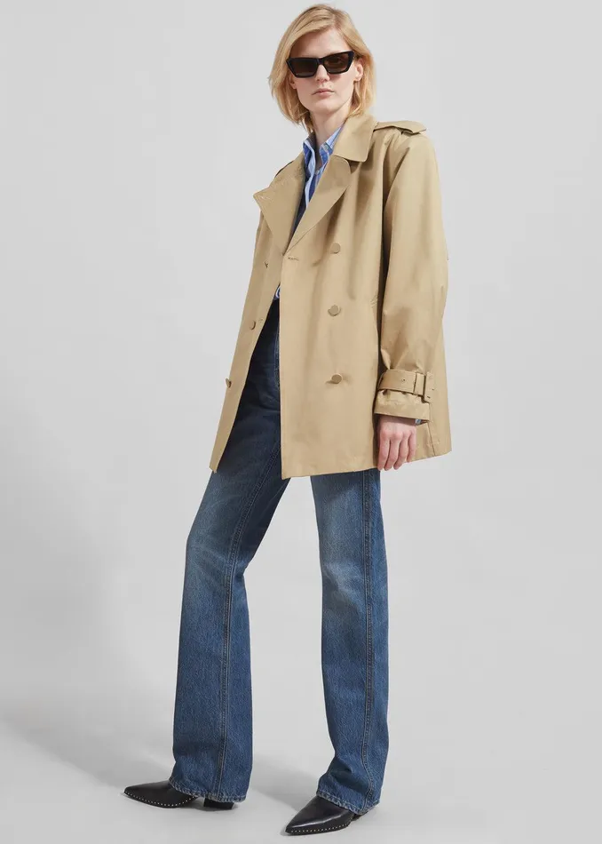 Raleigh Trench Coat 8211 Beige Women The Frankie Shop Clothing