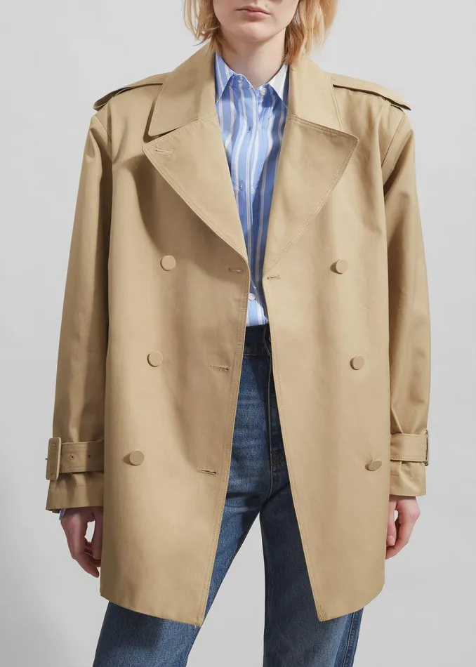 Raleigh Trench Coat 8211 Beige Women The Frankie Shop Clothing