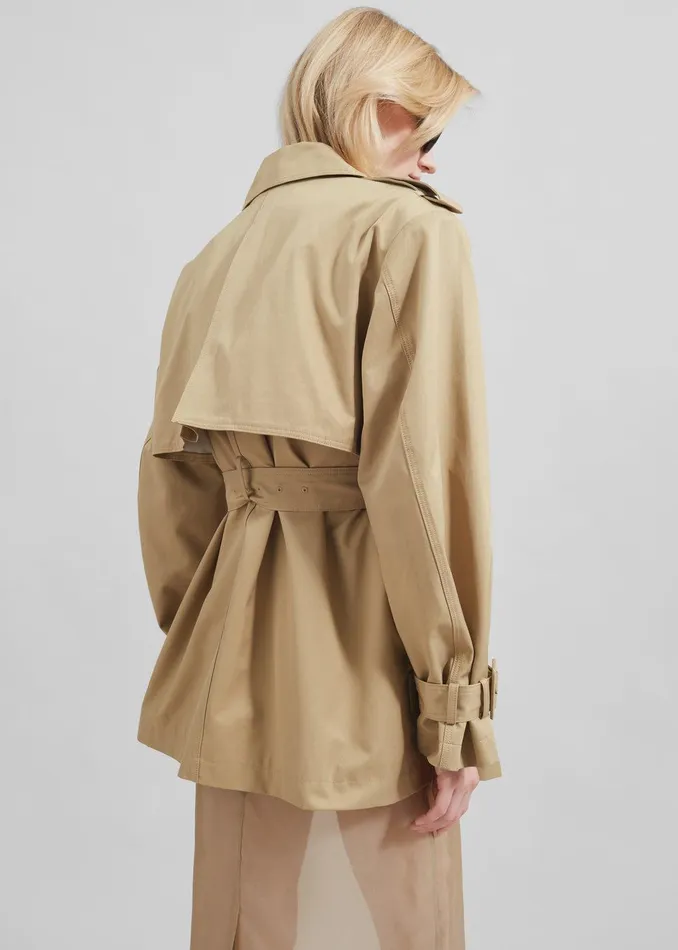 Raleigh Trench Coat 8211 Beige Women The Frankie Shop Clothing