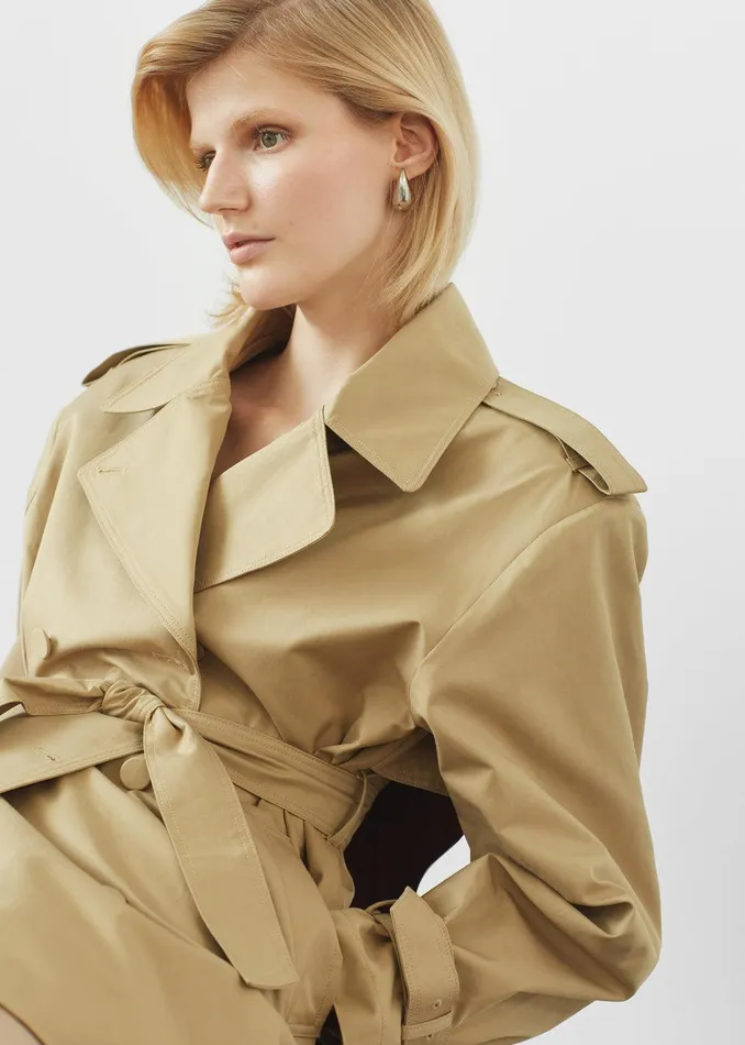 Raleigh Trench Coat 8211 Beige Women The Frankie Shop Clothing