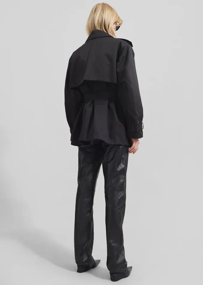 Raleigh Trench Coat 8211 Black Women The Frankie Shop Clothing