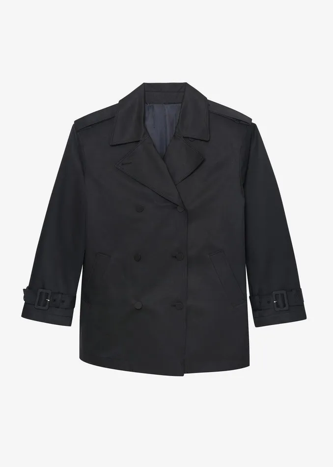 Raleigh Trench Coat 8211 Black Women The Frankie Shop Clothing
