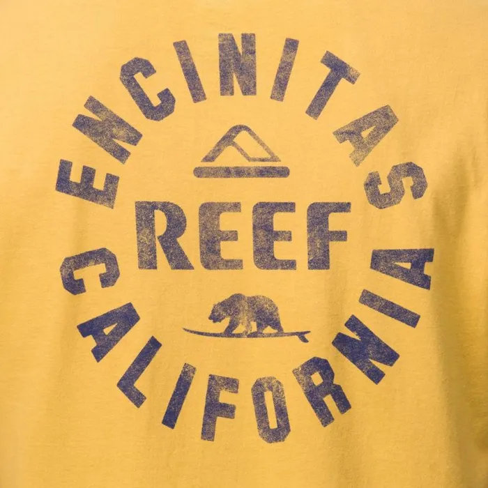 Rancho Short Sleeve TShirt Ochre Navy Men Reef TShirts