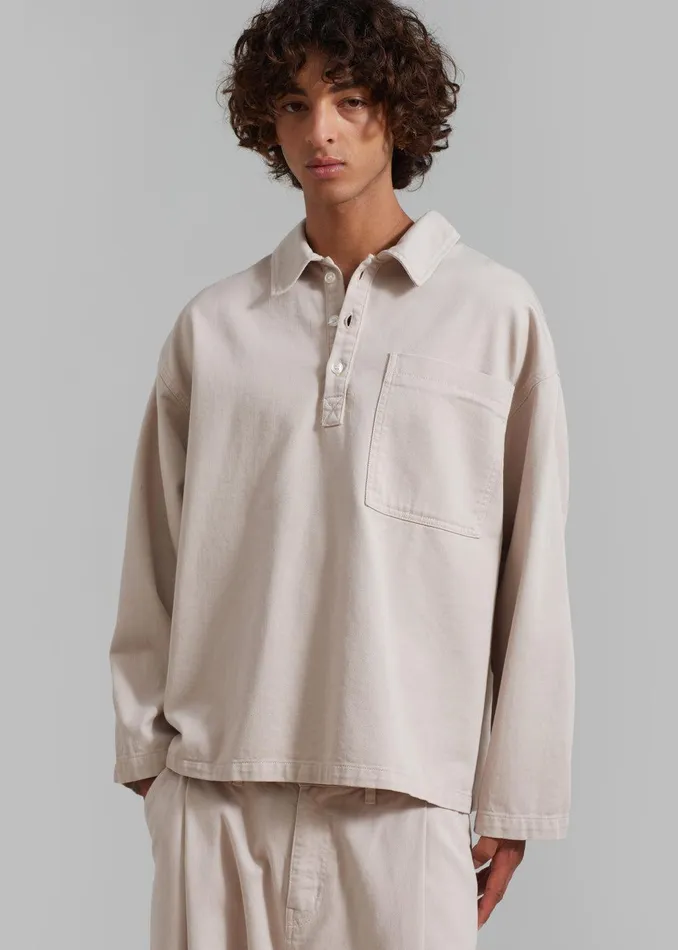 Ray Popover Denim Shirt 8211 Natural Men The Frankie Shop Clothing