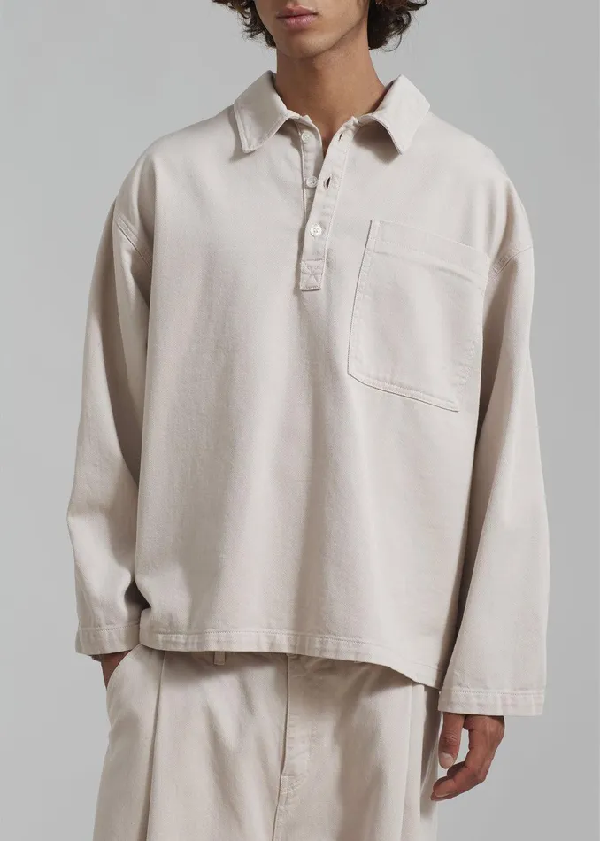 Ray Popover Denim Shirt 8211 Natural Men The Frankie Shop Clothing