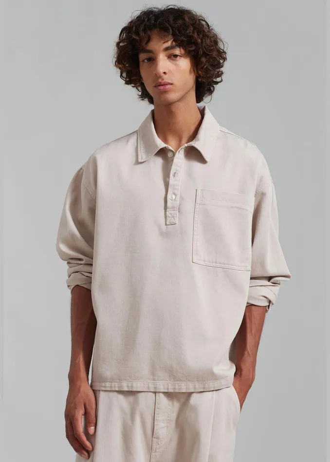 Ray Popover Denim Shirt 8211 Natural Men The Frankie Shop Clothing