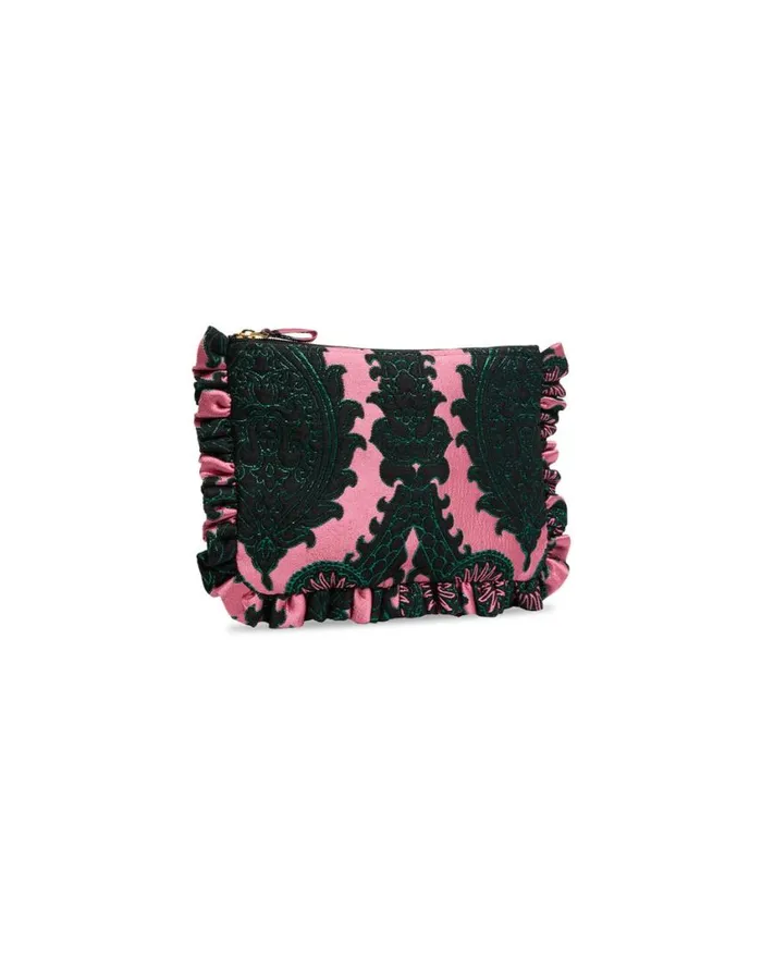 Ready To Wear Bags and Pochettes La Double J Hand Pochette Oltrarno Pink In Jacquard Ready To Wear Bags and Pochettes La Double J Hand Pochette Oltrarno Pink In Jacquard