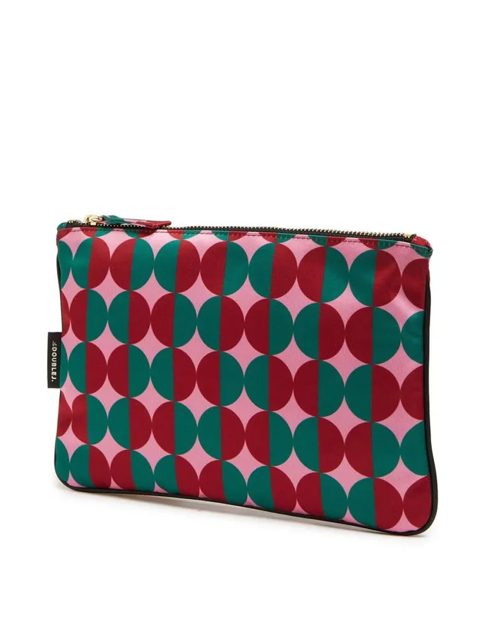 Ready To Wear Bags and Pochettes La Double J Pochette Mezzaluna Pink In Duchesse Ready To Wear Bags and Pochettes La Double J Pochette Mezzaluna Pink In Duchesse