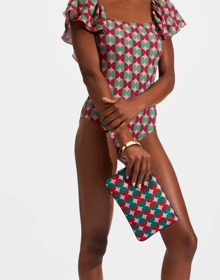 Ready To Wear Bags and Pochettes La Double J Pochette Mezzaluna Pink In Duchesse Ready To Wear Bags and Pochettes La Double J Pochette Mezzaluna Pink In Duchesse