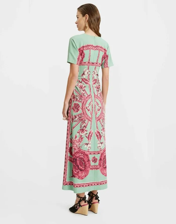 Ready To Wear Dresses La Double J Angelica Dress Zodiac Place Acquamarine In Envers Satin Ready To Wear Dresses La Double J Angelica Dress Zodiac Place Acquamarine In Envers Satin