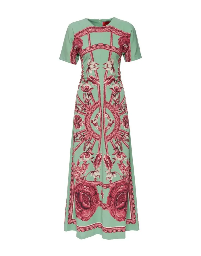 Ready To Wear Dresses La Double J Angelica Dress Zodiac Place Acquamarine In Envers Satin Ready To Wear Dresses La Double J Angelica Dress Zodiac Place Acquamarine In Envers Satin
