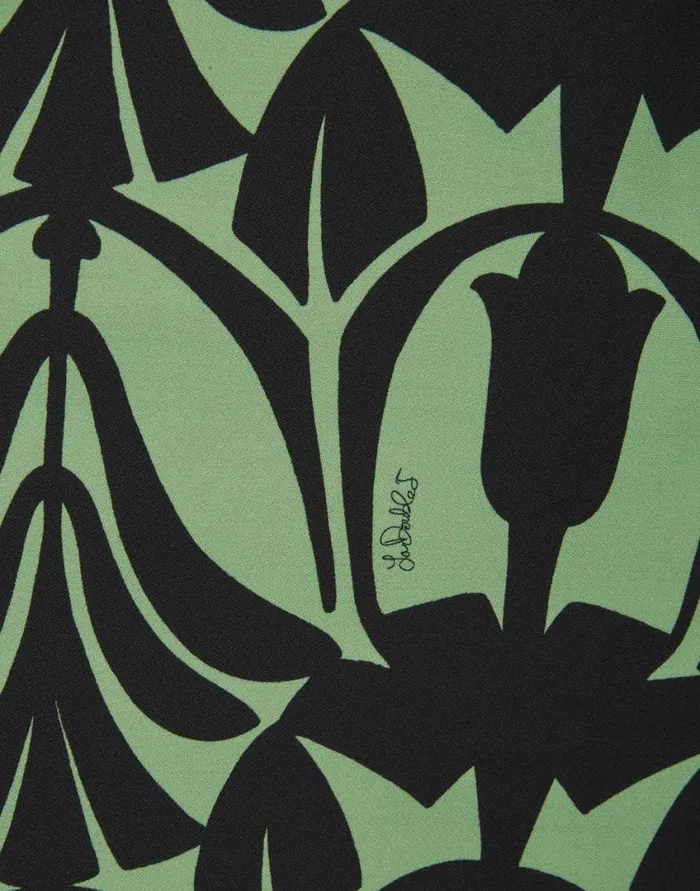 Ready To Wear Dresses La Double J Juliet Dress Papyrus Green In Sabl Satin Ready To Wear Dresses La Double J Juliet Dress Papyrus Green In Sabl Satin