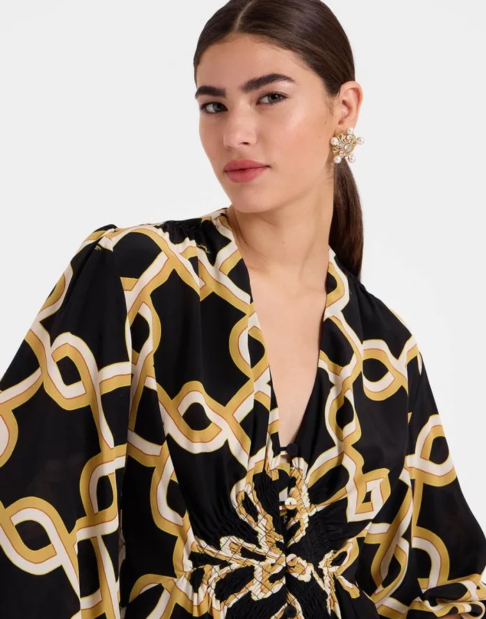 Ready To Wear Dresses La Double J Long Camerino Dress Tackle Black In Crepe De Chine Silk Ready To Wear Dresses La Double J Long Camerino Dress Tackle Black In Crepe De Chine Silk