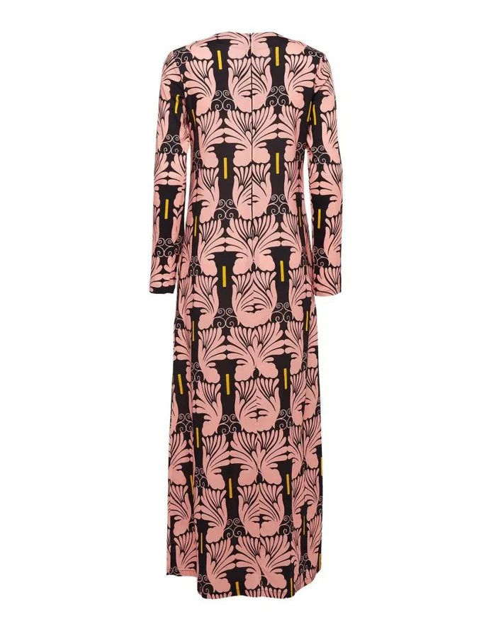Ready To Wear Dresses La Double J Long Sleeve Swing Dress Ali Rosa In Sable Ready To Wear Dresses La Double J Long Sleeve Swing Dress Ali Rosa In Sable