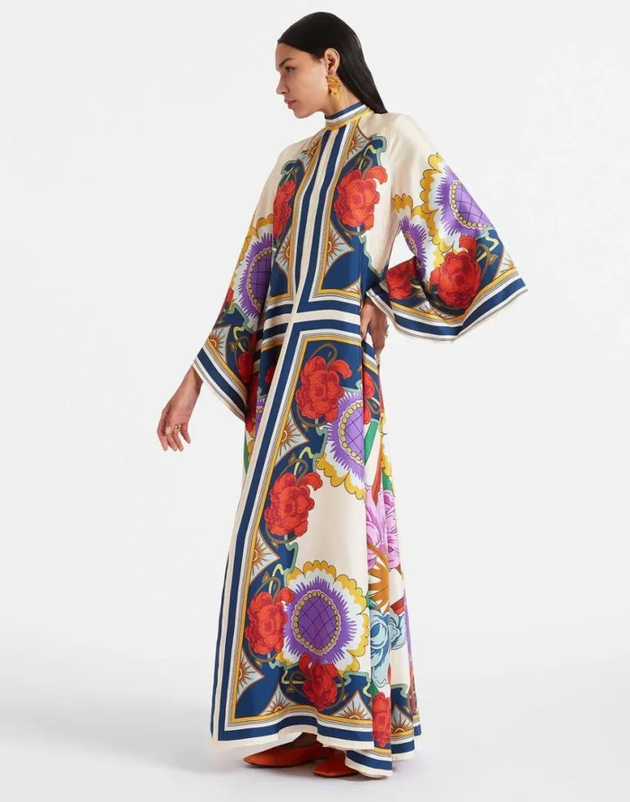 Ready To Wear Dresses La Double J Magnifico Dress Placed Taormina Place Rust In Twill Silk