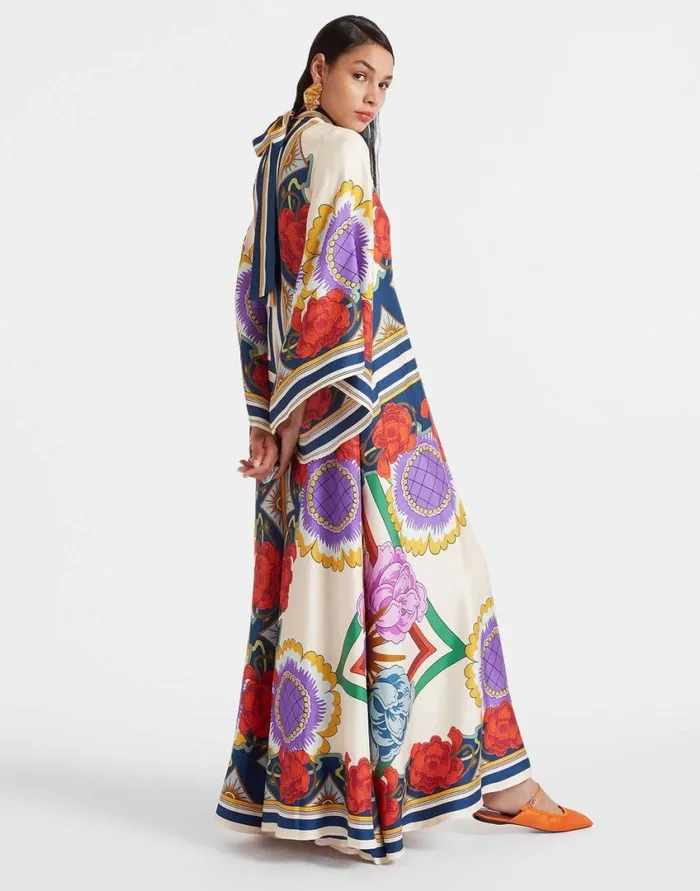 Ready To Wear Dresses La Double J Magnifico Dress Placed Taormina Place Rust In Twill Silk Ready To Wear Dresses La Double J Magnifico Dress Placed Taormina Place Rust In Twill Silk