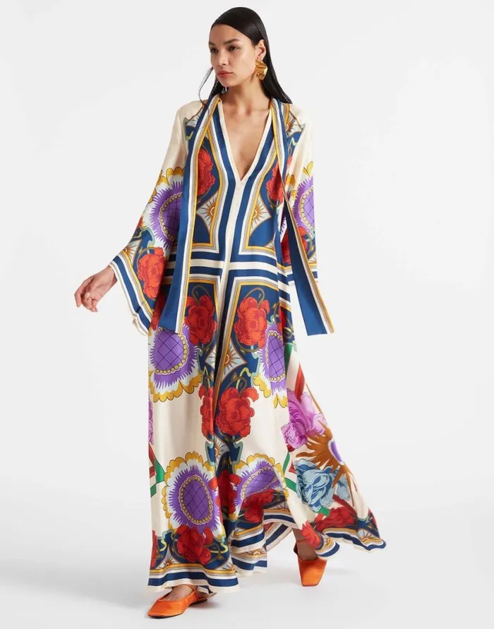 Ready To Wear Dresses La Double J Magnifico Dress Placed Taormina Place Rust In Twill Silk Ready To Wear Dresses La Double J Magnifico Dress Placed Taormina Place Rust In Twill Silk