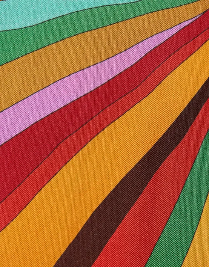 Ready To Wear Dresses La Double J Roy Dress Placed Rainbow In Twill Silk Ready To Wear Dresses La Double J Roy Dress Placed Rainbow In Twill Silk