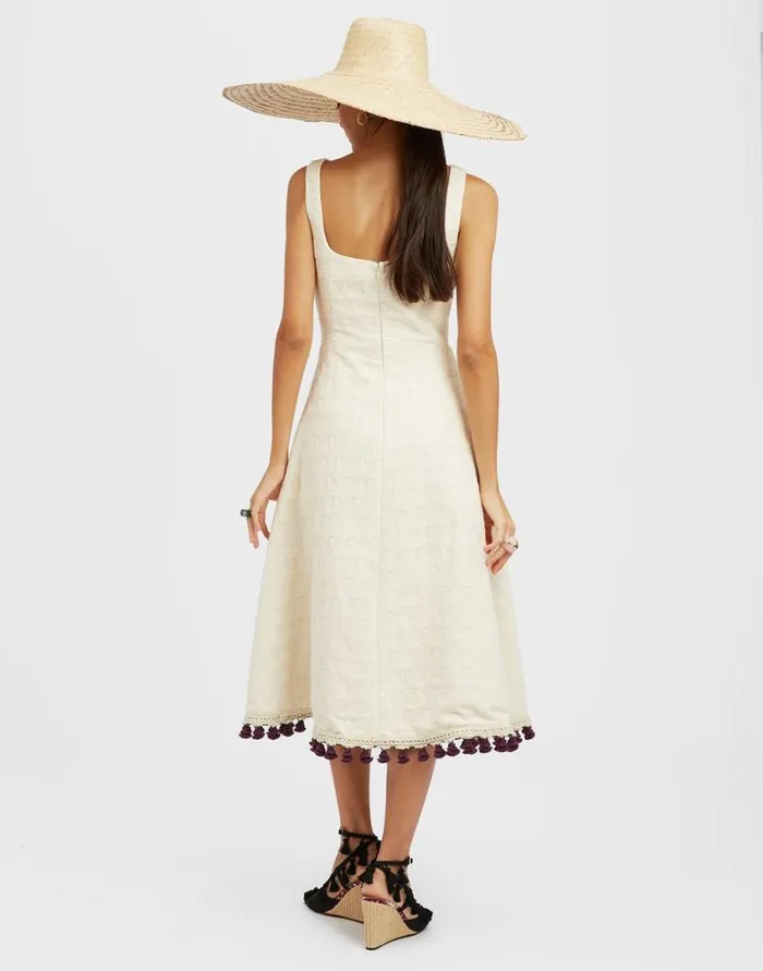Ready To Wear Dresses La Double J Sophia Dress Embroidered Creamy In Jacquard Ready To Wear Dresses La Double J Sophia Dress Embroidered Creamy In Jacquard