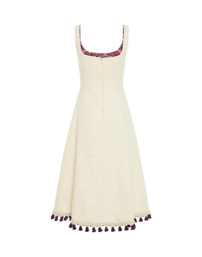 Ready To Wear Dresses La Double J Sophia Dress Embroidered Creamy In Jacquard Ready To Wear Dresses La Double J Sophia Dress Embroidered Creamy In Jacquard