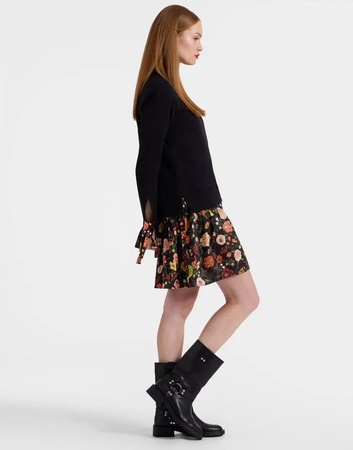 Ready To Wear Dresses La Double J Sporty Dress Botticelli Black In Twill Ready To Wear Dresses La Double J Sporty Dress Botticelli Black In Twill