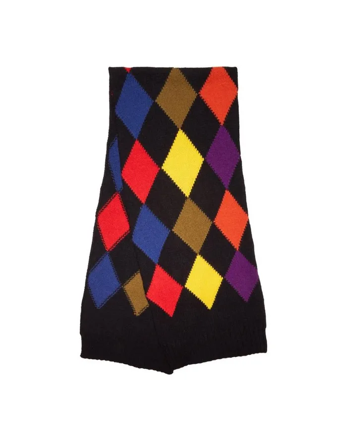 Ready To Wear Foulards and Scarves La Double J Argyle Scarf Multicolor In Wool Ready To Wear Foulards and Scarves La Double J Argyle Scarf Multicolor In Wool
