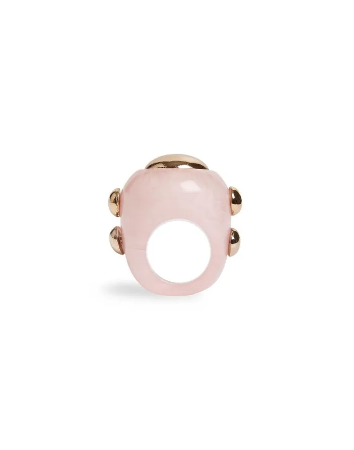 Ready To Wear Jewelry La Double J Hathor Ring Ivory In Acrylic Resin